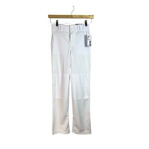 Champro Youth MVP Open Bottom Relaxed Fit White Baseball Pants Size M NWT